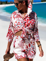 Beach Satin Summer Casual Sets