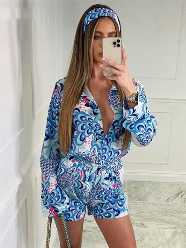 Beach Satin Summer Casual Sets