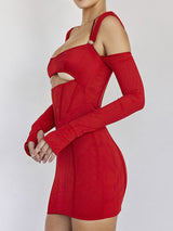Mesh Sheer Corset Mini Dress