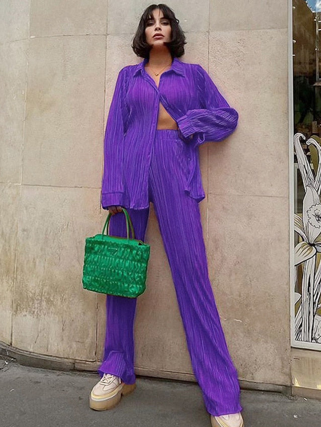 Long Sleeve Elegant Tracksuit Set