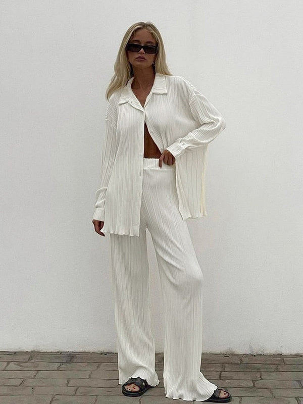 Long Sleeve Elegant Tracksuit Set